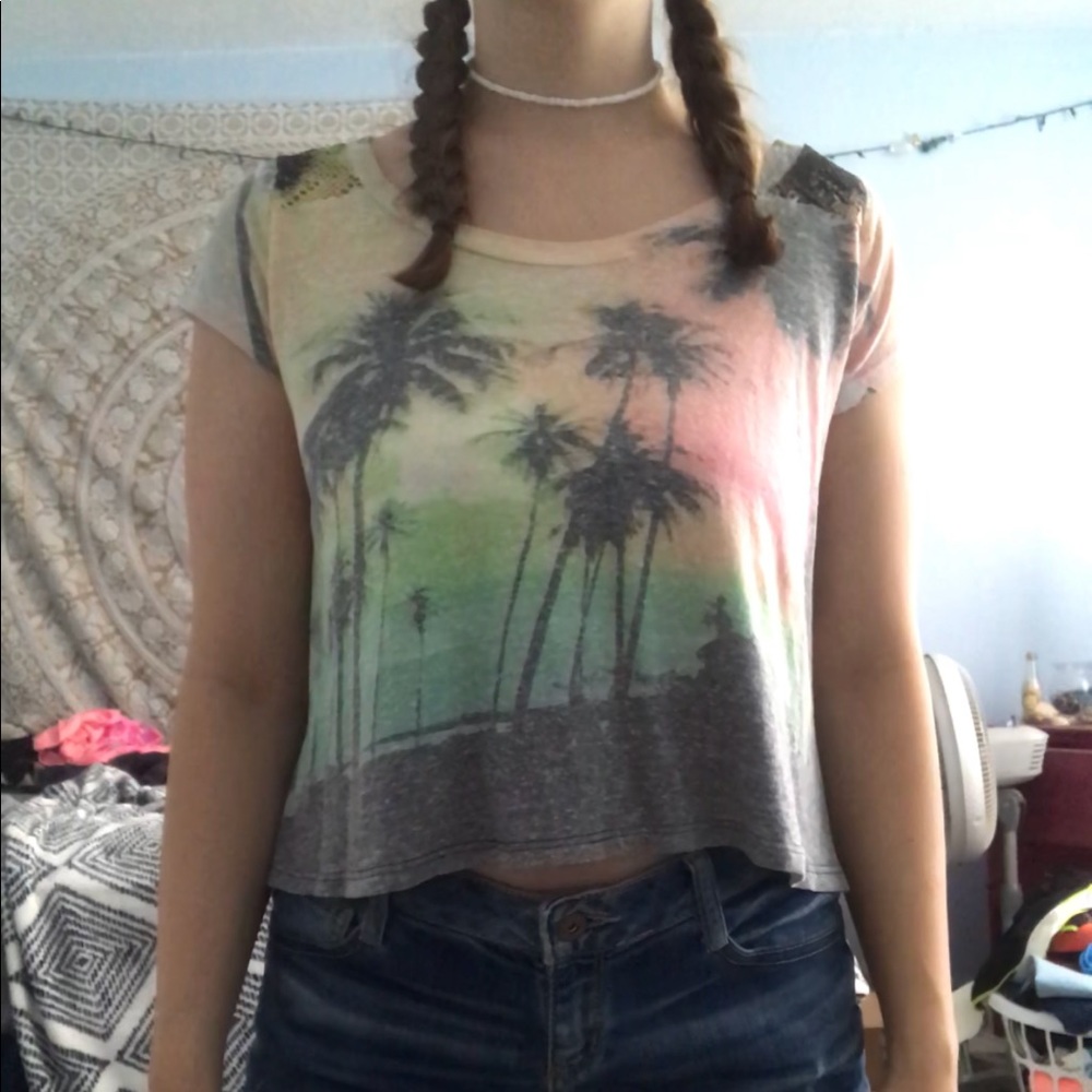 Tropical crop top